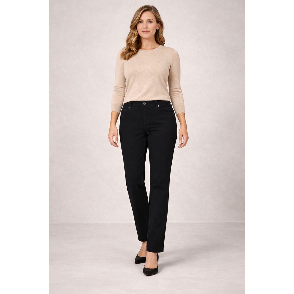 LAUREN RALPH LAUREN New Scotland 900 Black Pants 14W Stretch Straight Leg 81675